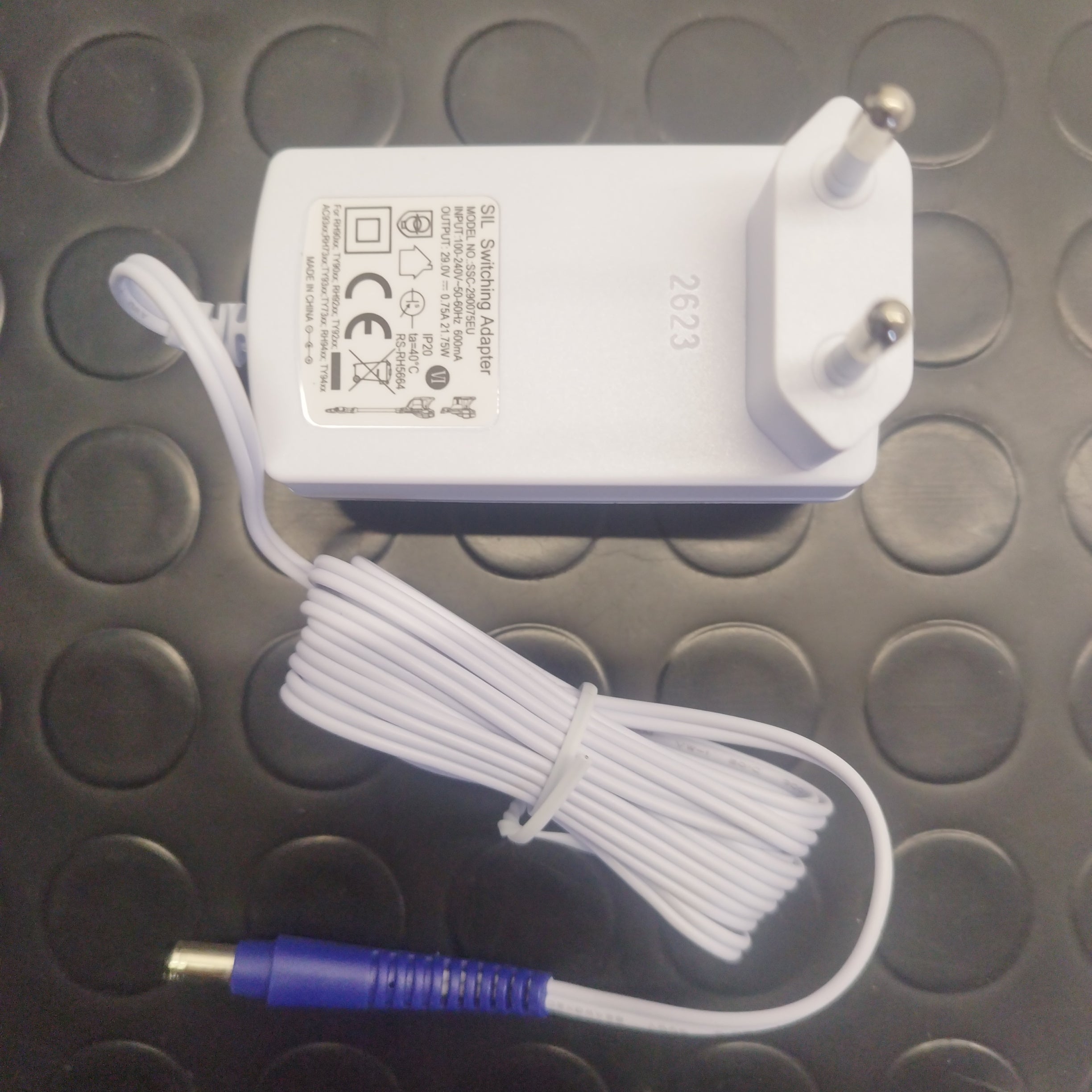 Air Force 360 Rowenta Electric Broom Fuente de alimentación de la escoba