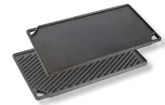 Placa - cuadrícula reversible 42.55 x 24.13 cm Lodge y sazonado