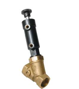 Valvola inclinata 45° “VILP” (N.C. ritorno a molla) 1” 1/2 Prima Prima