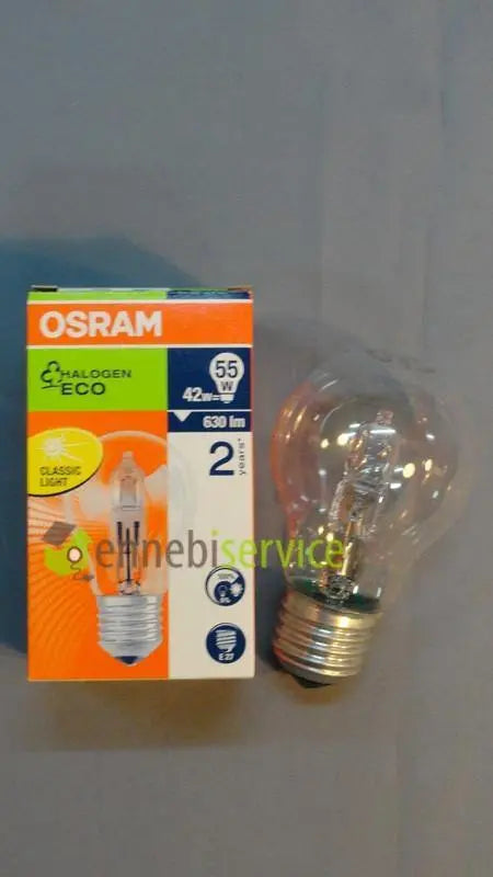 lampadina normale chiara energy saver 42w 55w e27 230v OSRAM