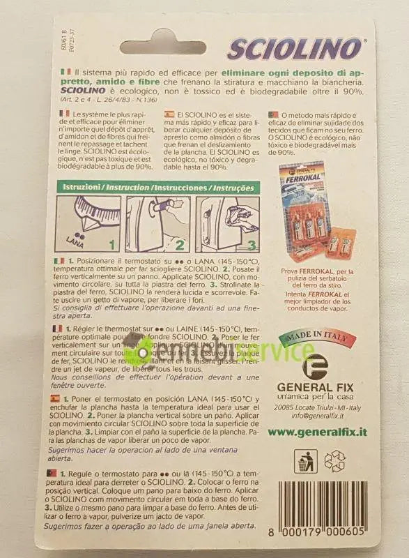 sciolino stick puliferro ENNEBISERVICE