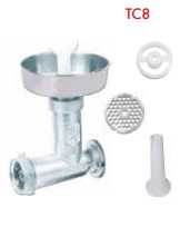 Accessorio tritacarne elettrico TC8 con accessorio tutto in acciaio Omra OMRA