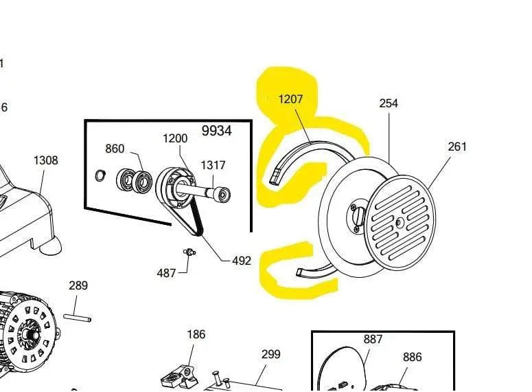 Anello esterno per lama affettatrice 195 RGV RGV