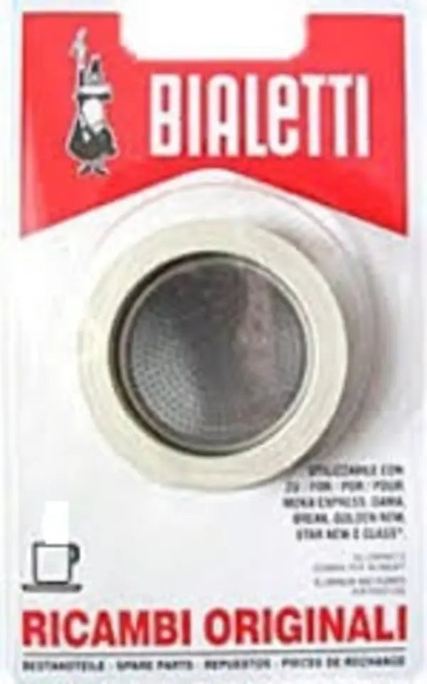 Blister 3 guarnizioni + piastra 12 tazze per Bialetti 813PE71 UNIVERSALE