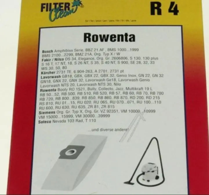 Sacchetti per bidone aspirapolvere R4 Ennebiservice