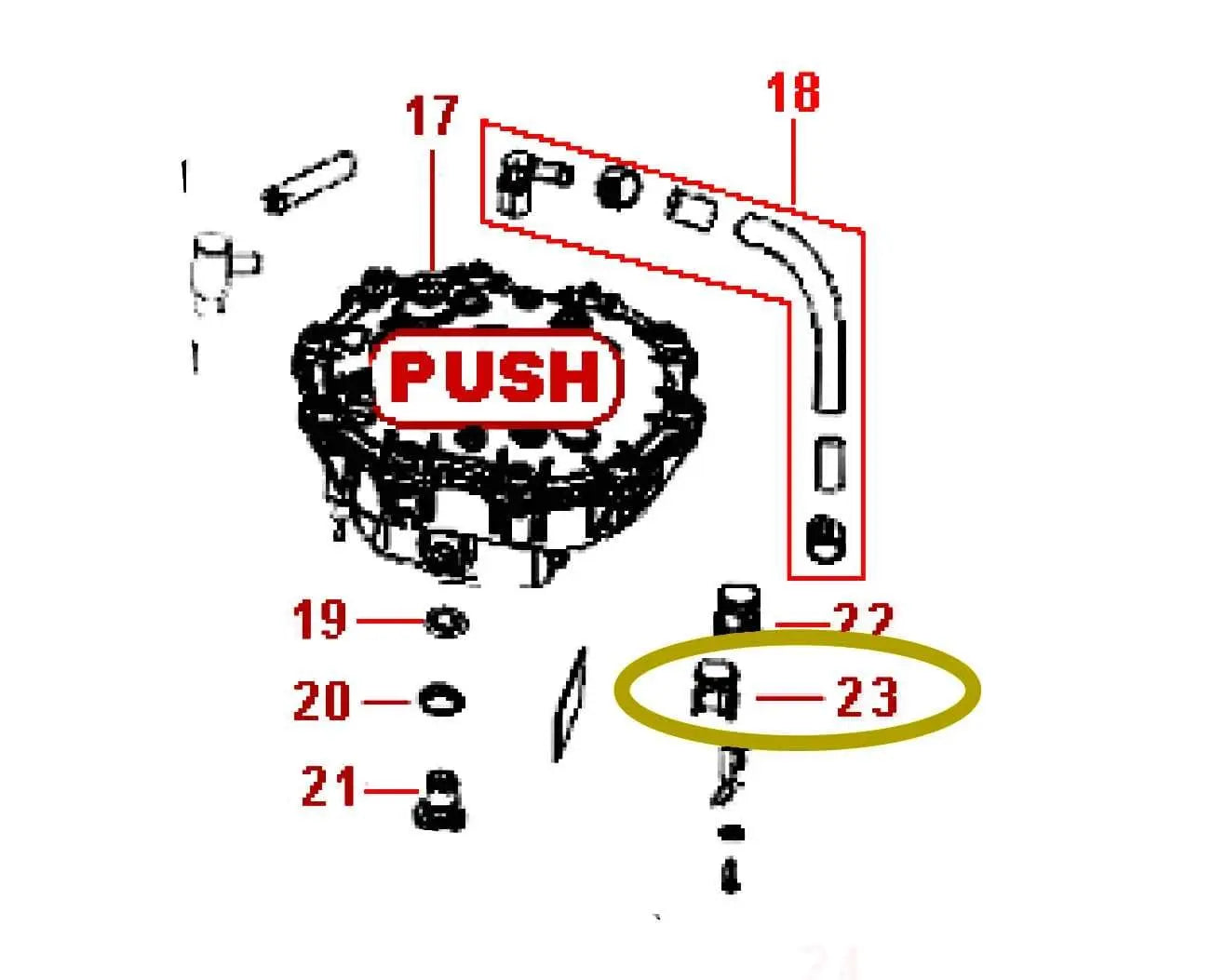Termostato 204 ° per Vaporella Forever 6XX 610/630/650 Polti POLTI