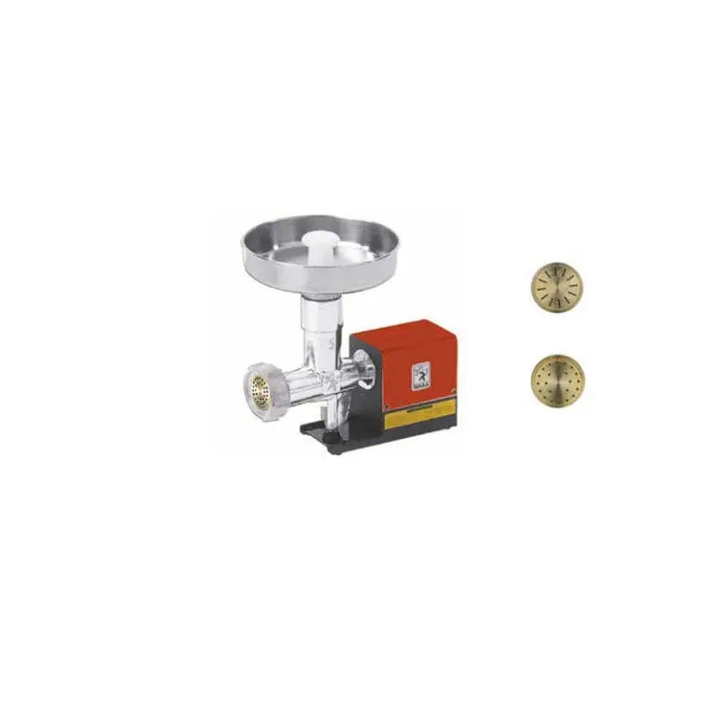 Torchio pasta elettrico con elica in ottone e 2 trafile in ottone Omra OMRA