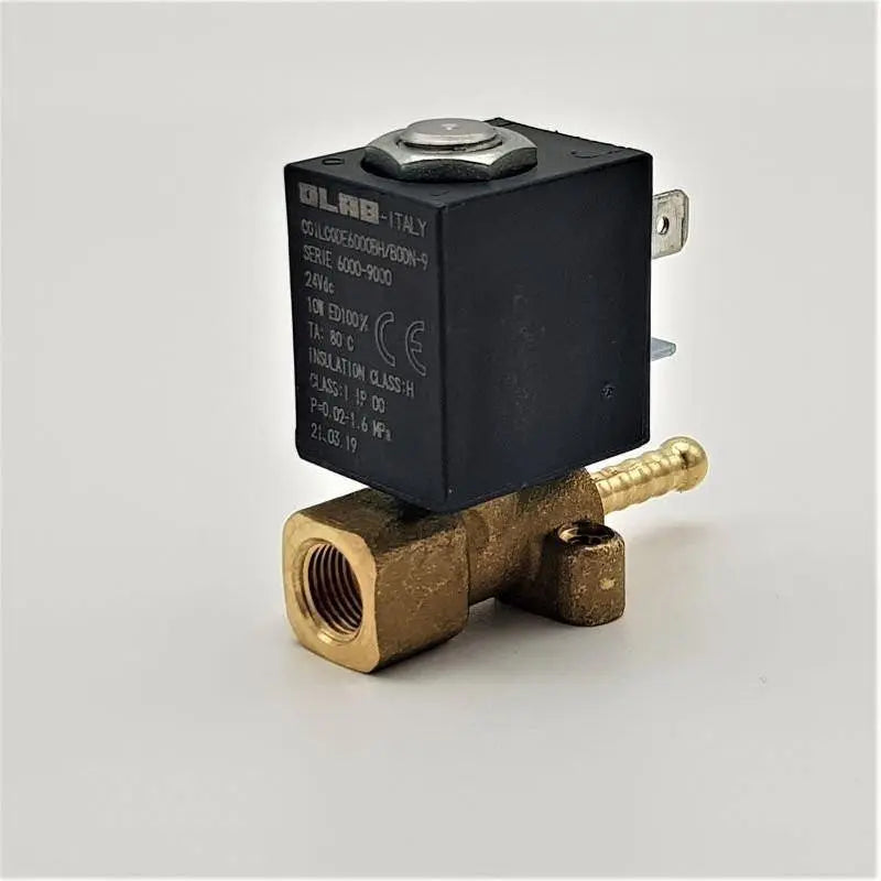 Elettrovalvola 2 vie con raccordo dritto 24v dc 10w macchina da caffe' Saeco Intelia SAECO