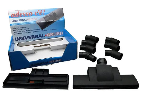 Spazzola combi 7 raccordi con ruote parquet con feltro 800PE08 UNIVERSALE